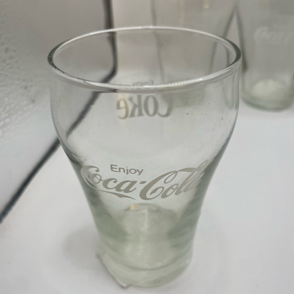 Coca Cola Transparent mini Glasses set of 6
